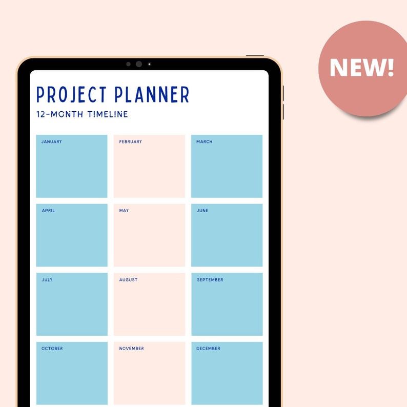 PRINTABLE PROJECT TRACKER, Digital Download, Project Planner