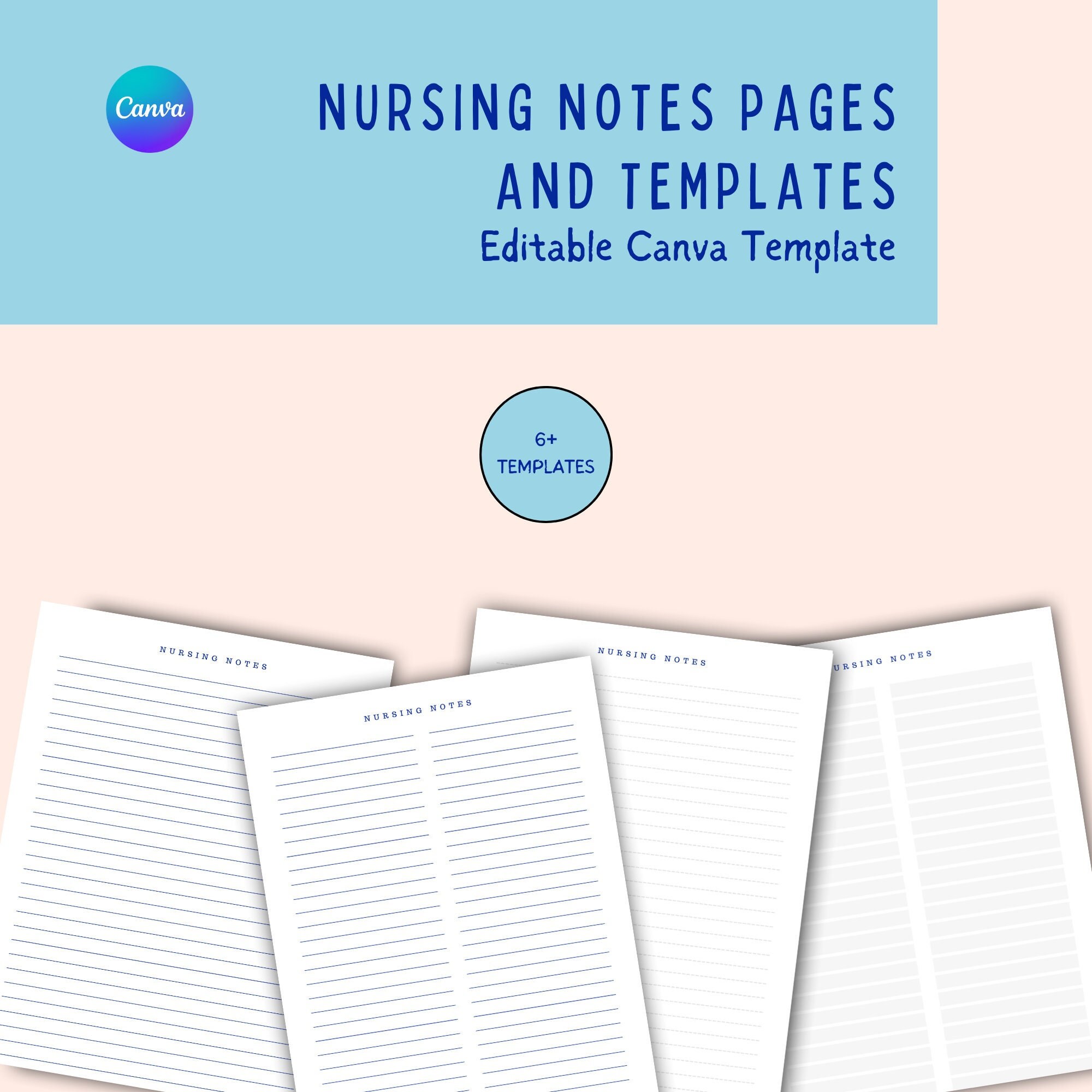 NURSING NOTES PAGES, Nursing School, Study Guides, Templates, Critical ...