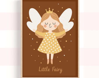 Fairy Nursery Print: Boho Kids Room Wall Art (Digital Download)