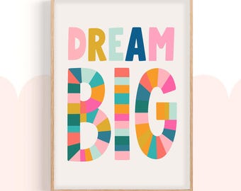 Motivational Quote Kids Room Print: Gender Neutral Nursery Decor (Digital Download)