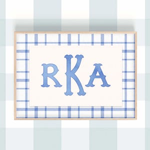 Vintage Monogram Nursery Wall Art, Boy Nursery Wall Decor, Baby Name Nursery Decor, Custom Nursery Wall Art, Personalized Girl Initial Print