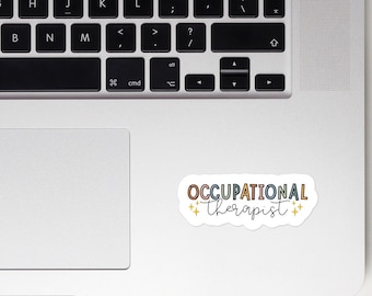 Occupational Therapy Sticker, OT Sticker, OT Gift, Therapist Sticker, Clear Vinyl Sticker, Sticker for Water Bottle, Laptop Sticker