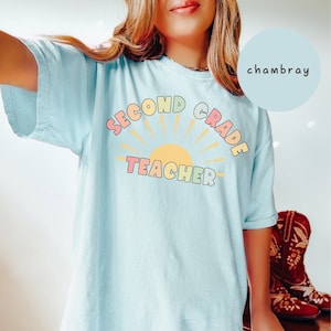 Comfort Colors® Shirt Second Grade Teacher Shirt Teacher Shirts 2nd Grade Teacher Shirt Elementary Tee 2nd Grade T-Shirt Second Grade TShirt