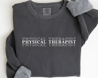 Physiotherapie Sweatshirt Physiotherapeut Shirt DPT Absolvent Geschenk PT Student Sweater Doktor der Physiotherapie Crewneck Niedliche PT Geschenke