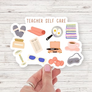Leraar dagelijkse affirmaties sticker zelfzorg voor leraren cadeau voor favoriete leraar leraar waardering cadeau terug naar school
