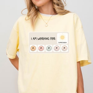 Summer Break Comfort Colors® T-Shirt ABA Behavior Therapy BCBA SPED Teacher Occupational Therapy Special Education Gift Autism Token Board