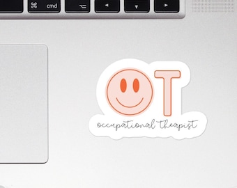 Occupational Therapy Sticker, OT Sticker, OT Gift, Therapist Sticker, Clear Vinyl Sticker, Sticker for Water Bottle, Laptop Sticker