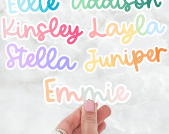 Gepersonaliseerde naamsticker leraren kinderen waterflesstickers leuke stickers laptop sticker sticker sticker planner sticker vinyl sticker