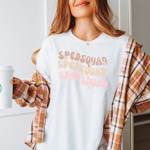 Special Education Teacher Shirt SPED Teacher Gift Shirt Special Ed Teacher Back to School Gift Teacher Team Shirts SPED SQUAD Retro Daisy