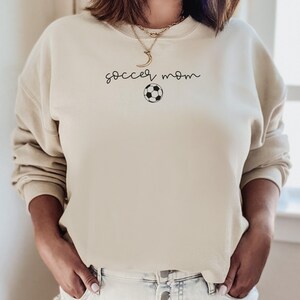 Soccer Mom Sweatshirt Soccer Game Day Shirt Soccer Mom Crewneck Game Day Vibes Sports Mom Shirt Soccer Gift for Her Mom Spirit