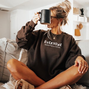 AAC SPED Teacher Inclusion Sweatshirt Neurodiversity Bcba Slp OT Teachers Gift Language Special Education Everyone Deserves a Voice
