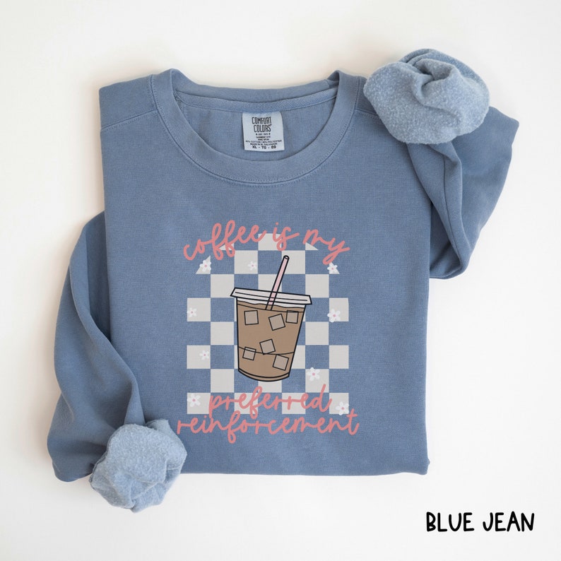 coffee is my preferred reinforcement arch checkecoffee is my preferred reinforcement arch checkered sweatshirt comfort colorsred sweatshirt comfort colors
