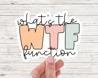 Behavior Analyst Sticker ABA Sticker Therapist Sticker Applied Behavior Analysis Appreciation Half Coffee Half Sticker Whats the function