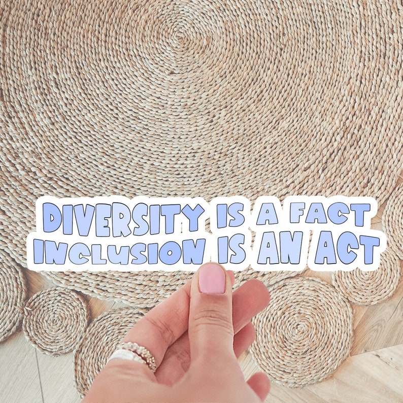 Gift Inclusion Sign Inclusion Sticker Diversity Special Education Autism Decal Vinyl ...