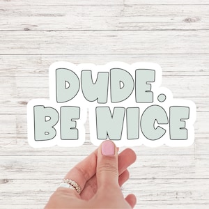 Adesivo Sii gentile Adesivo gentilezza Adesivo in vinile Adesivo retrò Sii gentile Regalo da donna vintage per amore per le donne Insegnante Amico Sii gentile