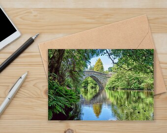 A5 Peak District Card | Blank Greeting Card | English Landscape | All Occasions | Birthday Card | Stone Bridge | Fairy Story Landscape