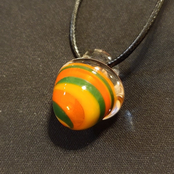 Rasta Cane Acorn Pendant