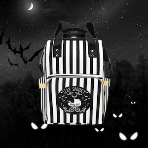 Gothic Wickeltasche/Wickeltasche | Fledermaus Rucksack | Goth Babypartygeschenk | Gothic Rucksack | Dark Academia Rucksack | Gothic Zubehör