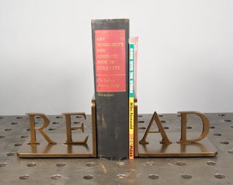 READ Bookends: Highland Bronze Steel Book Ends