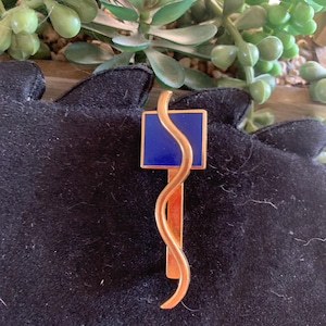 Rare vintage Claude brooch from House of Montana, signed, made in Paris, gift
