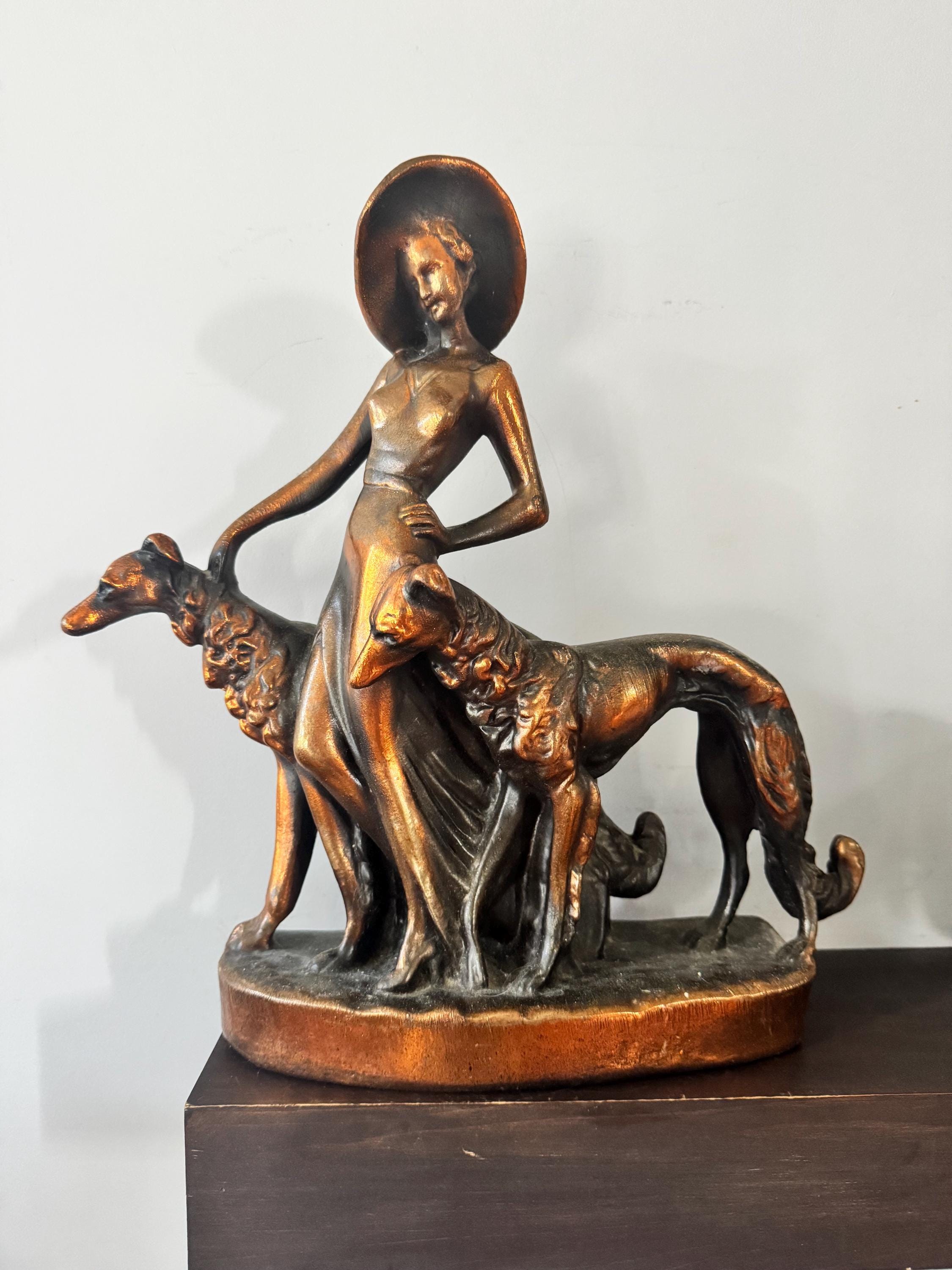 Lady Borzoi Figurine - Etsy
