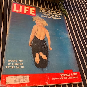 Life September 1959 Original Vintage Magazine Marilyn Monroe, Gift