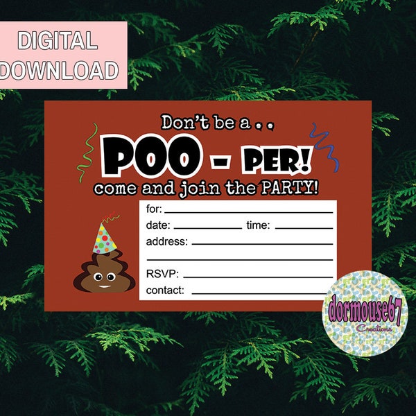 poop-emoji-invitations-etsy