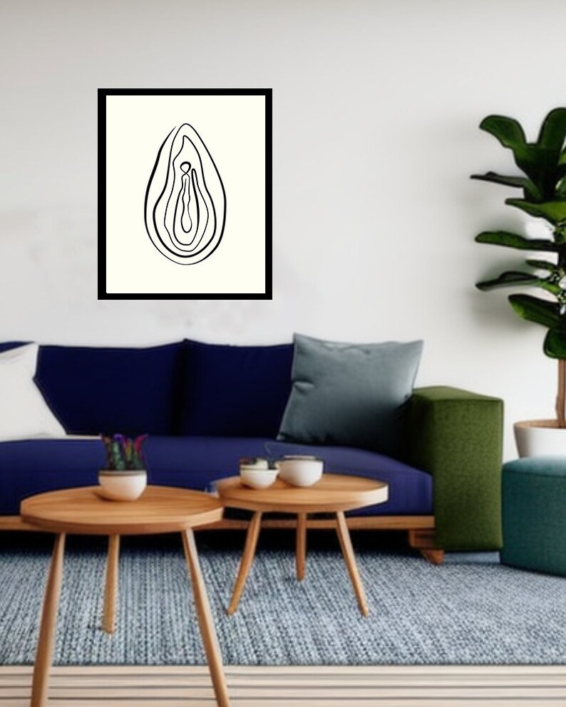Single Line Vulva, Line Art Vagina ,vagina Cricut SVG, Vulva Drawing
