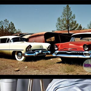 rusty old abandoned cars, classic car art, digital download, ai generated ,printable