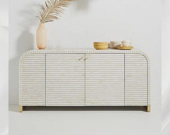 Bone Inlay Waterfall Buffet Grey