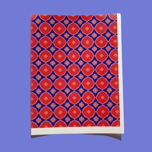 Colorful geometric pattern Water transfer sheet for polymer clay  soluble transfer paper DIY transfer for polymer clay Easy to use