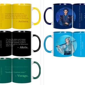 Mugs Personnages TACEO : Nivalis, Iras, Akris, Vorago et Aethera image 2