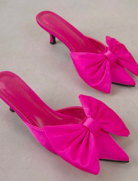 Barbie Fashion Hot Pink Open Toe Rose High Heels Doll Shoes Accessory -  Walmart.com