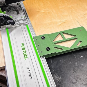 Festool Compatible Guide Rail Square | Precision Track Saw Accessory for Accurate 90-Degree Cuts
