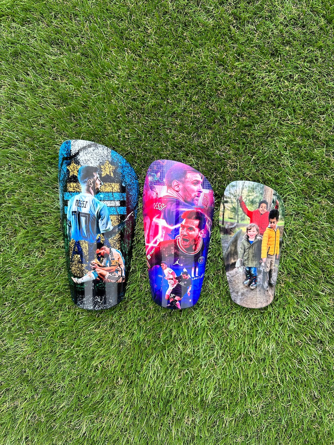 Custom Shin Pads, Personalised Shin Pads, Soccer Gift Kids Football