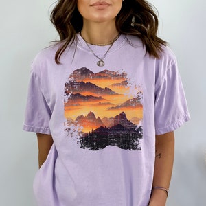 Nature Lovers GiftMountain Shirt,Comfort Colors Shirt,Adventure Awaits TShirt,Mothers Day Gift,Camping Shirt,Nature Lover Shirt