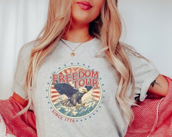 Freedom Tour Shirt, American Eagle TShirt, 4th of July Shirt, Patriotic Shirt, USA Shirt, July 4th Shirt, America Shirt, Memorial Day Shirt