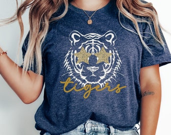 Tigers Shirt, Preppy Tigers Shirt, Tigers Spirit Shirt, Tigers Football, Tiger Mascot Shirt, Tigers Fan Shirt, Tigers School Spirit Tee