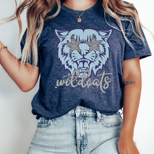 Wildcats Shirt, Preppy Wildcats Shirt, Teacher T-Shirt, Unisex Tee, Team Mascot Shirt, Wildcats Basketball, Wildcats School Spirit Shirt