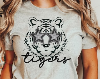 Tigers Shirt, Preppy Tigers Shirt, Tigers Spirit Shirt, Tigers Football, Tiger Mascot Shirt, Tigers Fan Shirt, Tigers School Spirit Tee