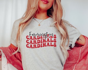 Cardinal Shirt, School Spirit TShirt, Mascot Shirt, Cardinal Football Shirt, Cardinal Mom Shirt, Sport Graphic Tee, Cardinal Basketball