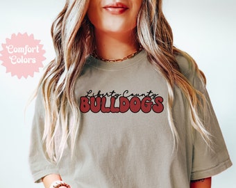 Bulldog Shirt, Comfort Colors Shirt, Bulldogs Spirit TShirt, Teacher T-Shirt, Mascot Shirt, Bulldog Football, Bulldog Sports Mom Shirt