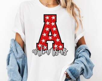 State of Arkansas Shirt, Fayetteville Shirt, Arkansas Comfort Colors, Sorority Shirt, Arkansas Retro, Arkansas State Tee, AR Home State