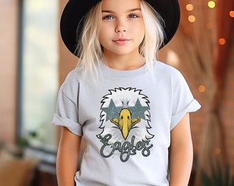 Eagles Shirt for kids, Youth Eagles Shirt, School Spirit TShirt, Mascot Shirt, Eagles Kids Tee, Youth Shirt, Eagles Mascot Shirt