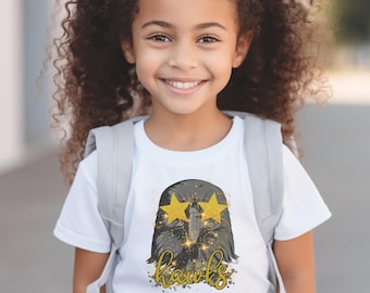 Hawks Shirt for kids, Youth Hawks Shirt, School Spirit TShirt, Mascot Shirt, Hawks Kids Tee, Youth Shirt, Hawks Mascot Shirt