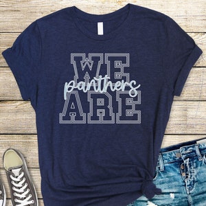 Panthers Shirt, Preppy Panthers Shirt, Teacher T-Shirt, Panthers TShirt, Panthers Basketball, Panthers School Spirit Shirt, Panthers Pride