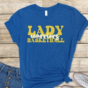 Lady Warriors Basketball Shirt,Teacher T-Shirt, Retro Lady Warrior Basketball T Shirt, Sports Graphic Tee, Lady Warrior Basketball Tee