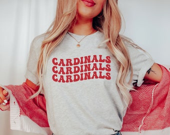 Cardinal Shirt, School Spirit TShirt, Mascot Shirt, Cardinal Football Shirt, Cardinal Mom Shirt, Sport Graphic Tee, Cardinal Basketball
