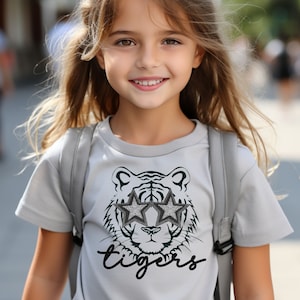 Kids Tigers Shirt, Youth Tigers Shirt, Kids Preppy Tigers Shirt, School Spirit TShirt, Tigers Kids Tee, Youth Tigers Spirit Shirt