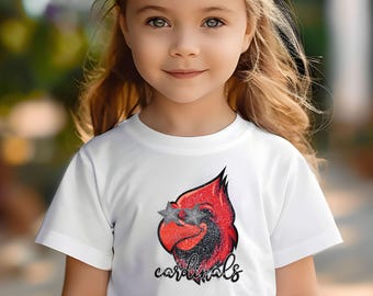 Cardinals Shirt for Toddler, Toddler Cardinals Shirt, Toddler Spirit TShirt, Cardinals Game Day, Cardinals Toddler Tee, Cardinals Mascot